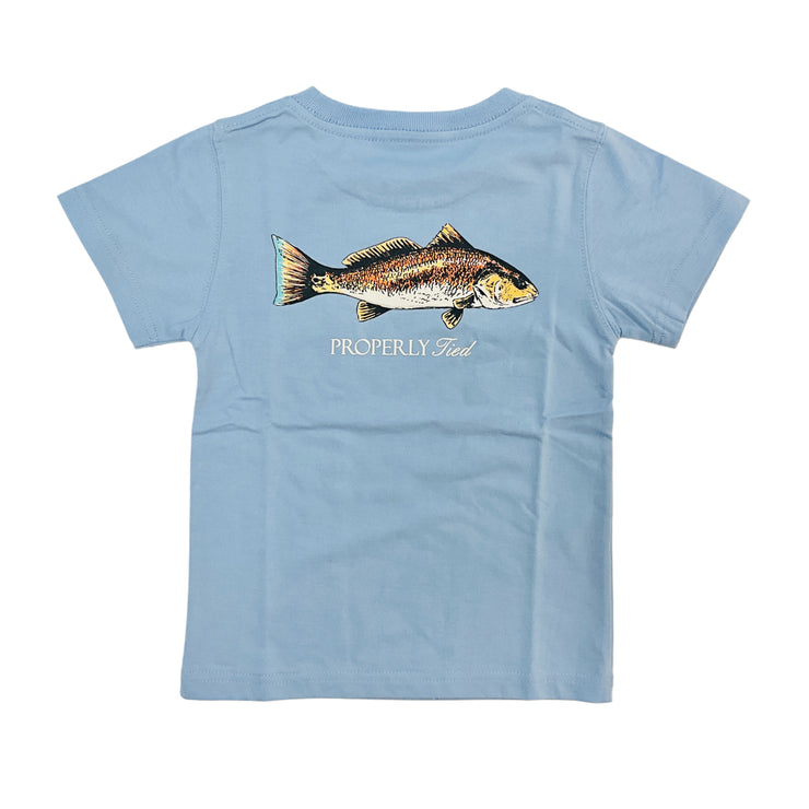 Light Blue Redfish SS Tee