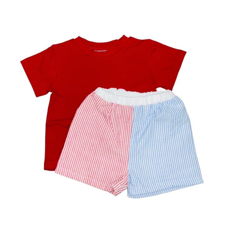 Colorblock Boys Short Set