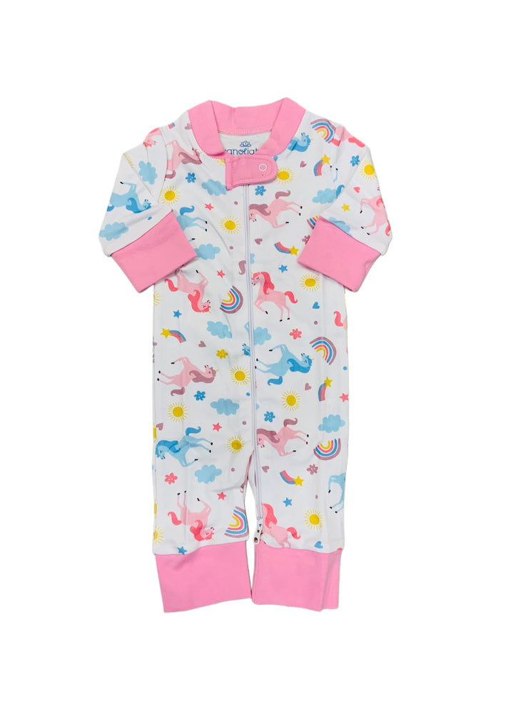 Unicorn Magic Pink Zip PJs