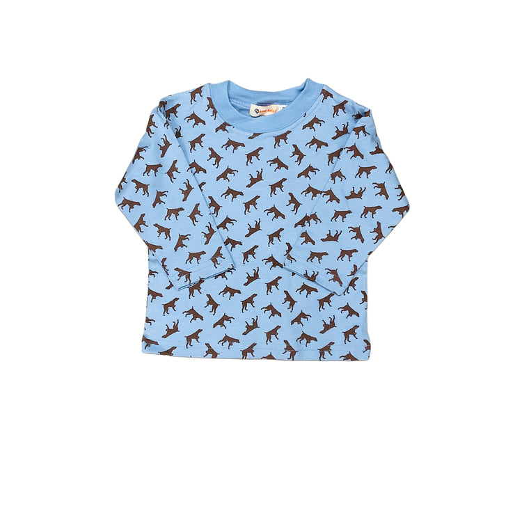 Sky Choc Dog Print Tee 24