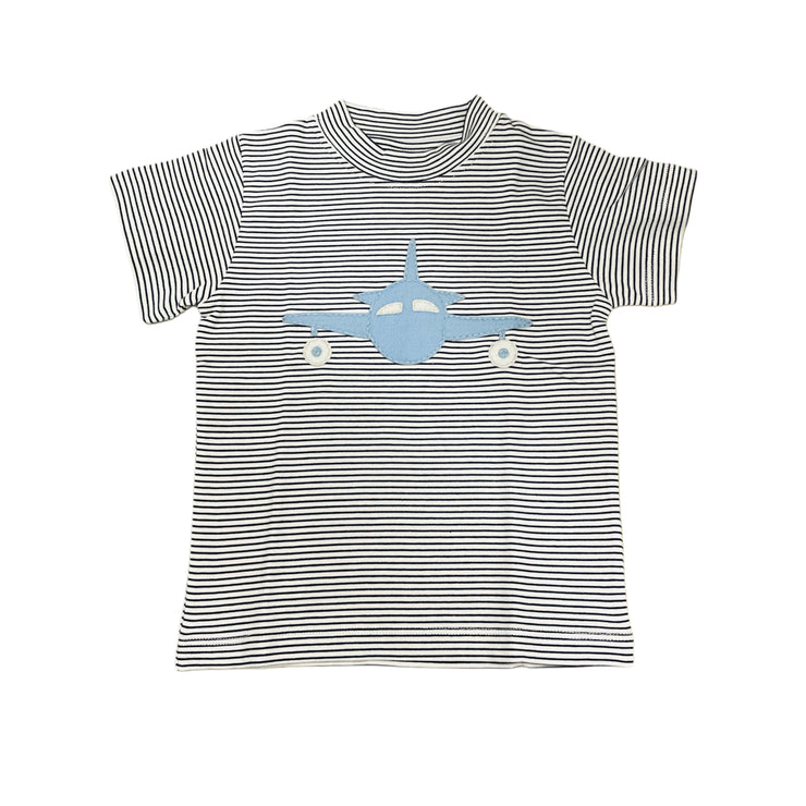 Dive Bomber Tee Navy Stripe