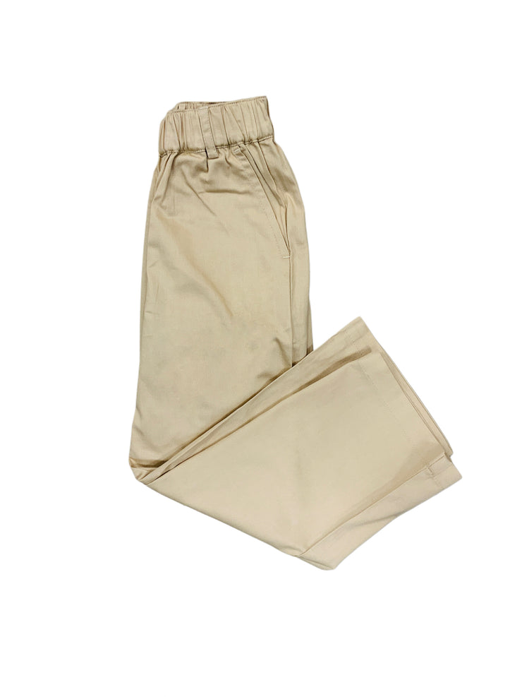 Khaki Elastic Pants sb24