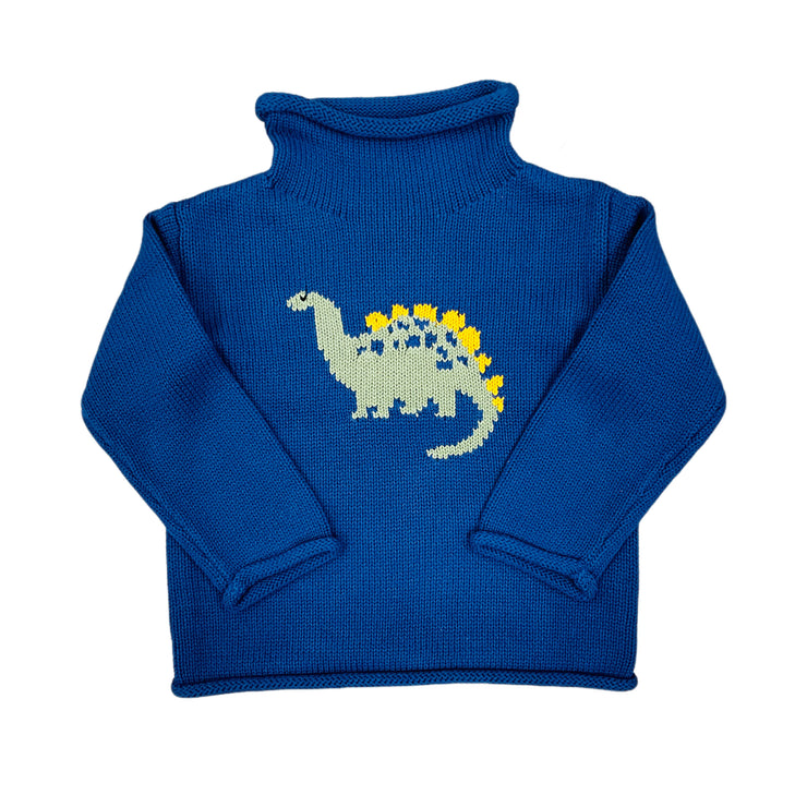 Dino Navy Roll Neck Sweater