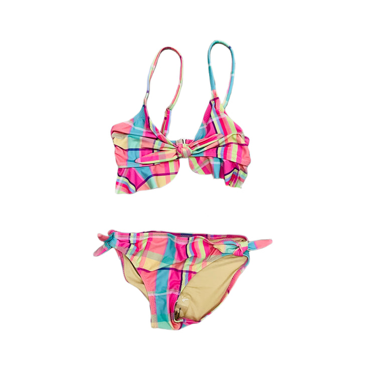 Summer Plaid Ruffle Bikini