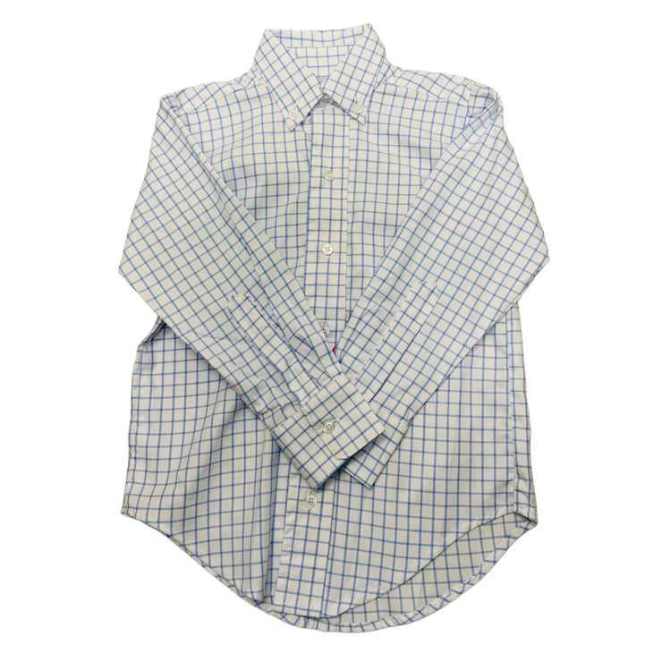 Blue Check Button Down Shirt