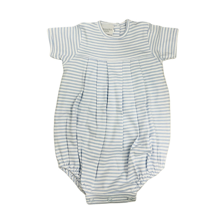 Blue Stripe Pleated Bubble