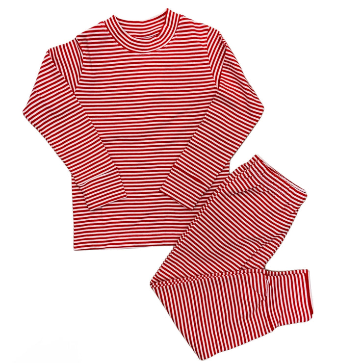 Red Stripe PJs Cuffs B24