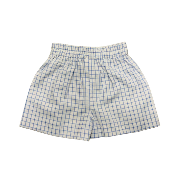 Blue Check Shorts