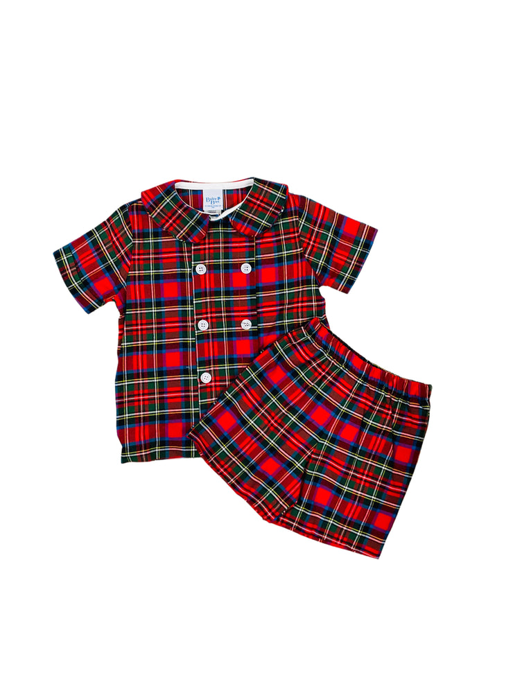 Wales Tartan Dressy Short Set