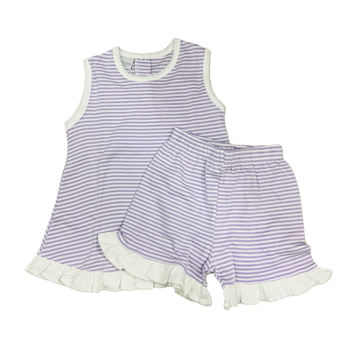 Lavender Ruffle PJ Set SS