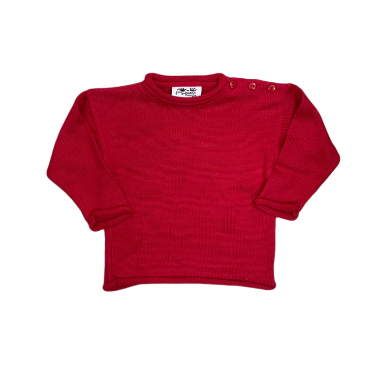 Red Roll Neck Sweater