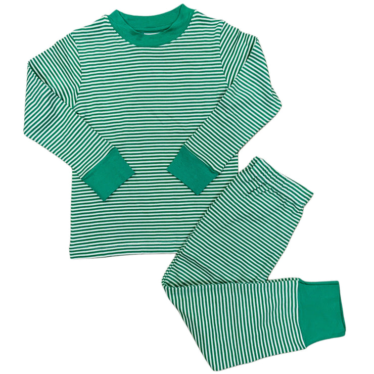 Green Stripe PJs B24