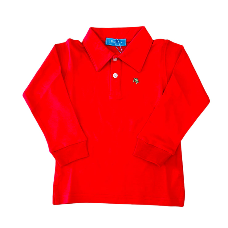 Harry Red LS Polo