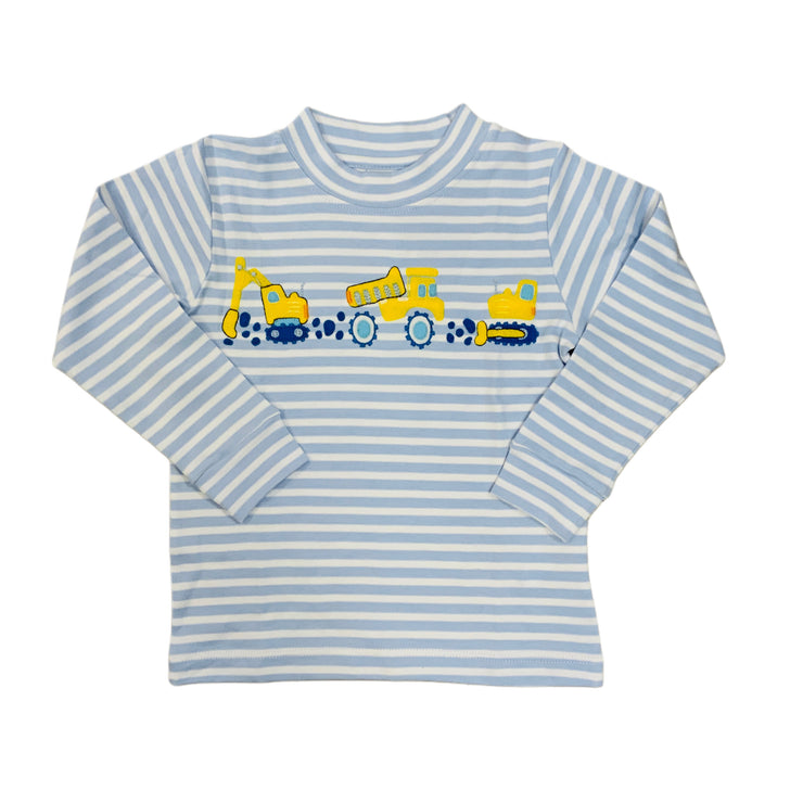 Construction Blue Stripe Tee