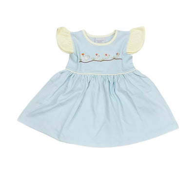 sachin and babi light blue dress Backless Denim Dress – AguilarStore main image 1
