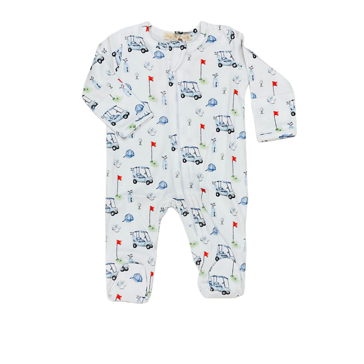 Gof Club Print Zip Footie