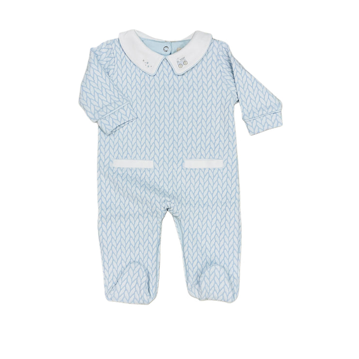 Breided Embroider Collr Footie