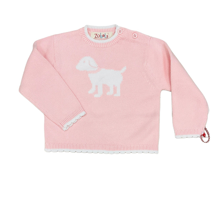 Pink Dog Sweater Mid Weight