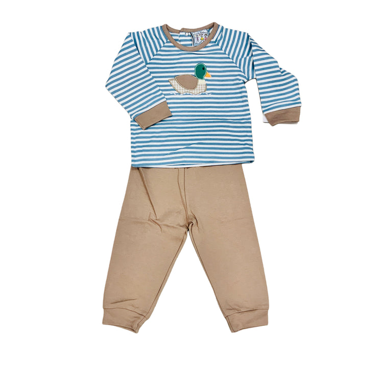 Duck Applique Jogger Set  3S