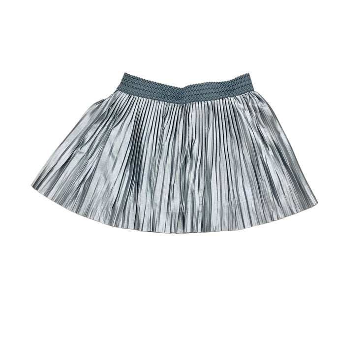 Silver Pleated Skirt