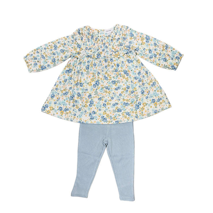 Swt Rose Smk Ruff Dress Leg