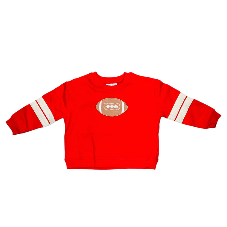 Rd Terry Ftbll Stripe Swtshrt