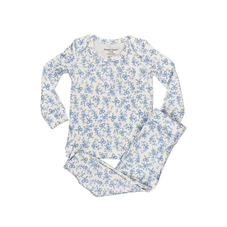 Wh/Bl Romi Floral PJ Set