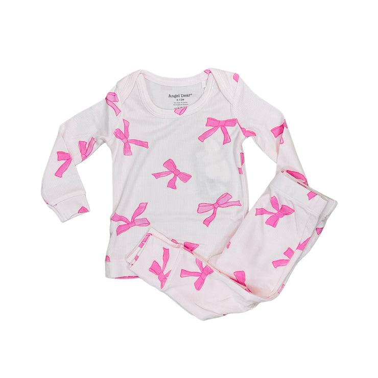 Lt Pk Pretty Bow PJ Set