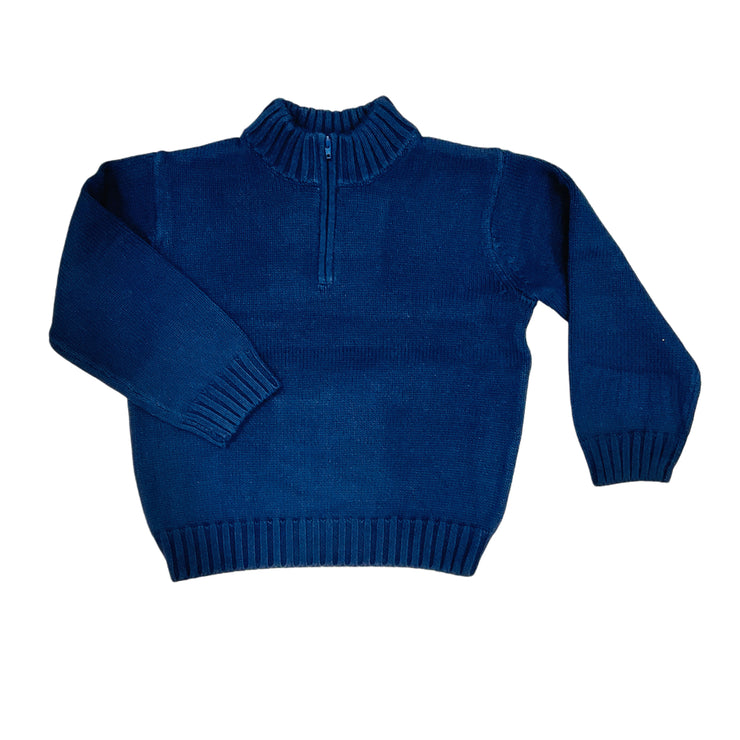 Quarter Zip Sweater Navy