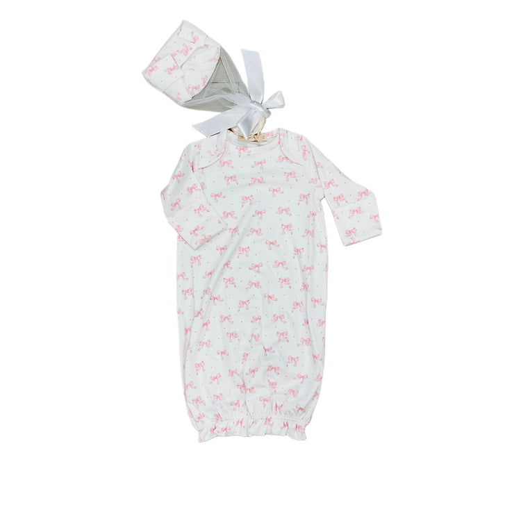 Tiny Pretty Bows Gown and Hat Set