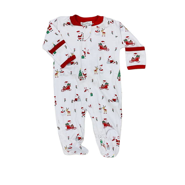 Christmas Caper Zip Footie