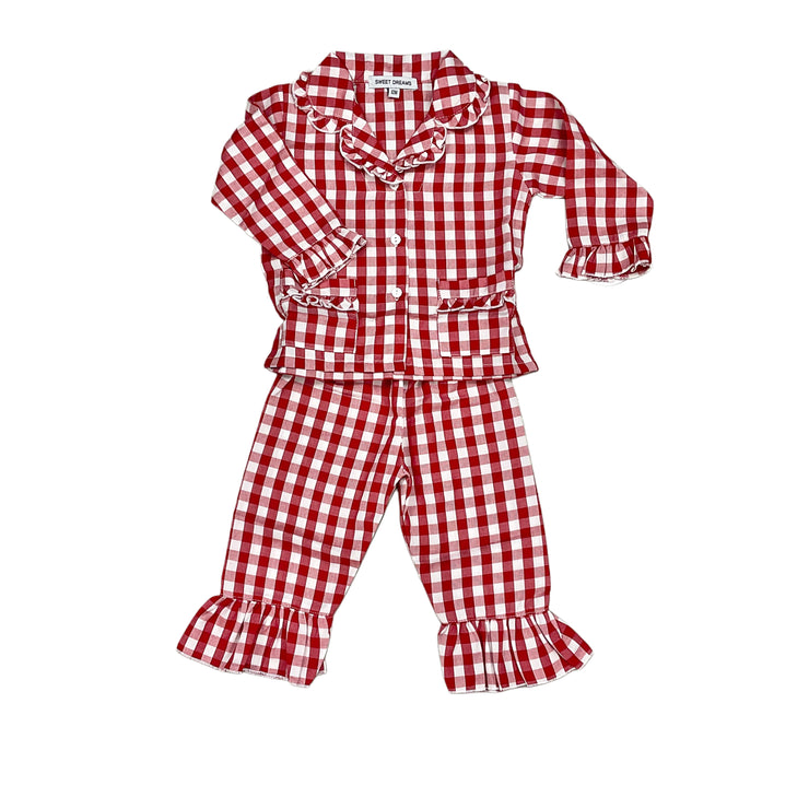 Red Gingham PJ Girl