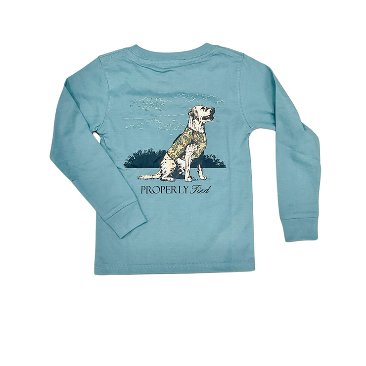 Steel Blue Good Boy LS Tee