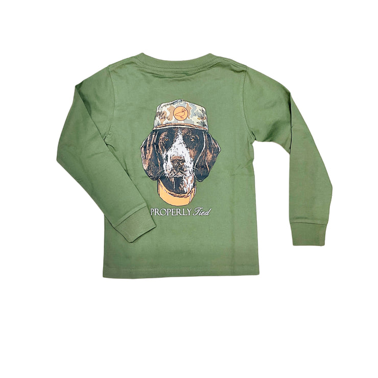 Olive Mans Best Friend LS Tee