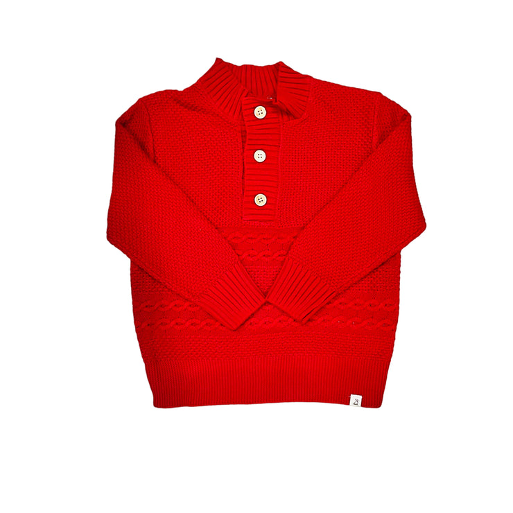 Red Cable Sweater MH24