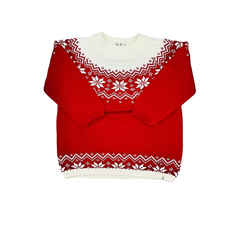 Red Fairisle Igloo Sweater