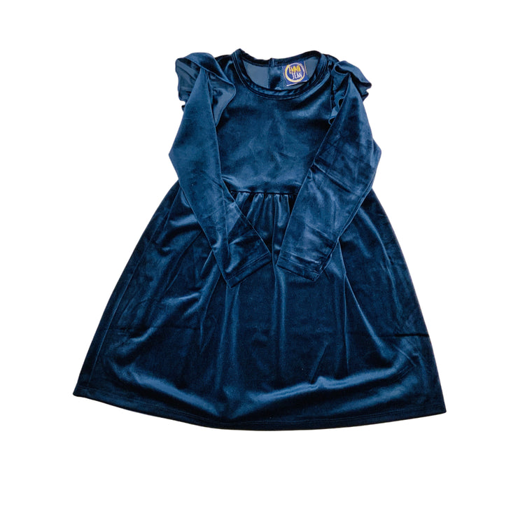 Navy Velvet Dress_EJF24