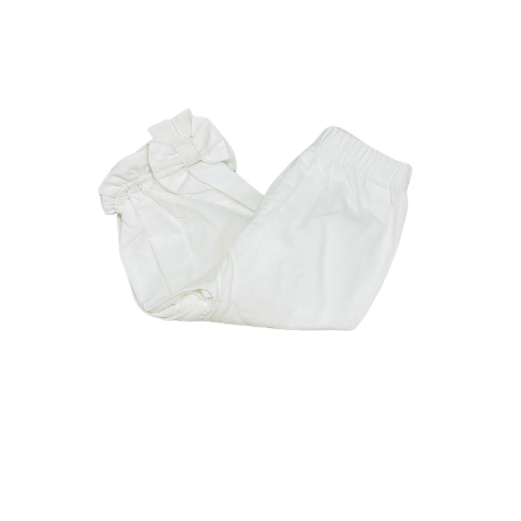 Wht Cord Noelle Bow pant_z25