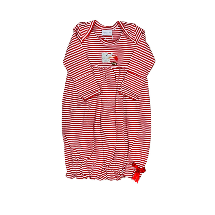 Baby Elephant Red Stripe Daygown