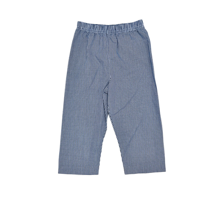 Leo Navy Mini Ging Pant z24