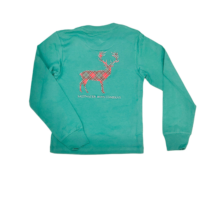 Red Plaid Deer Hunter Green