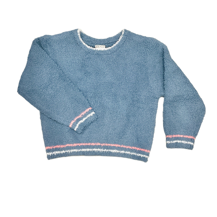 Dusty Blue Dreamer Knit Top