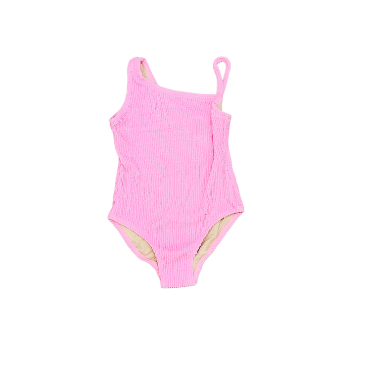 Pink One Shoulder Swimsuit