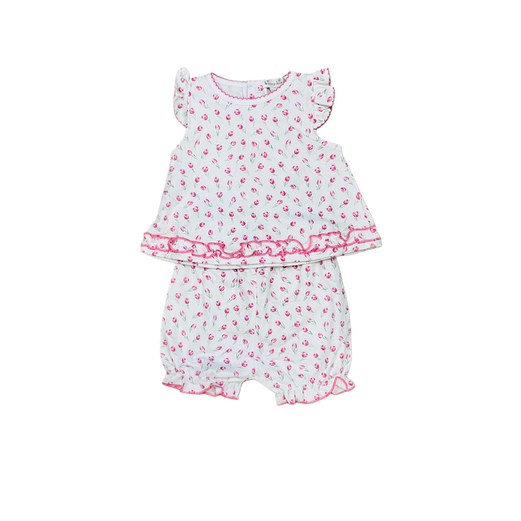 Tulip Blossoms Sunsuit Set