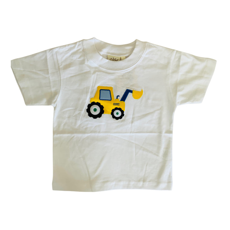 Front Loader Wht Tee
