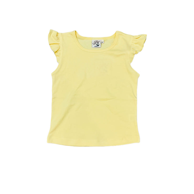 Pale Yellow Flutter Top 24