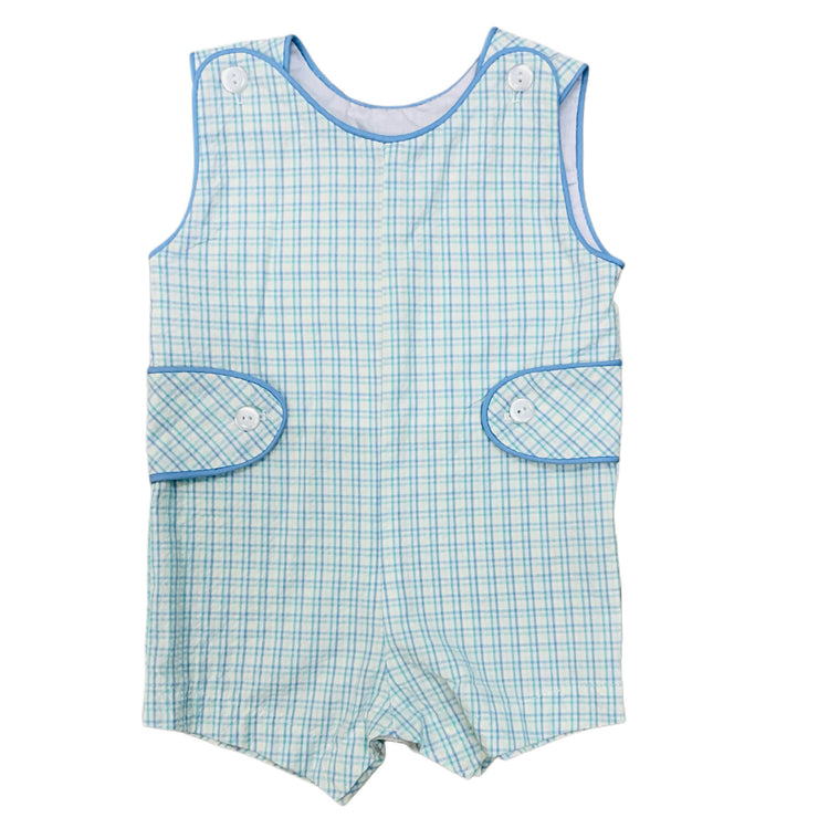 MLT Plaid Seersucker Shortall