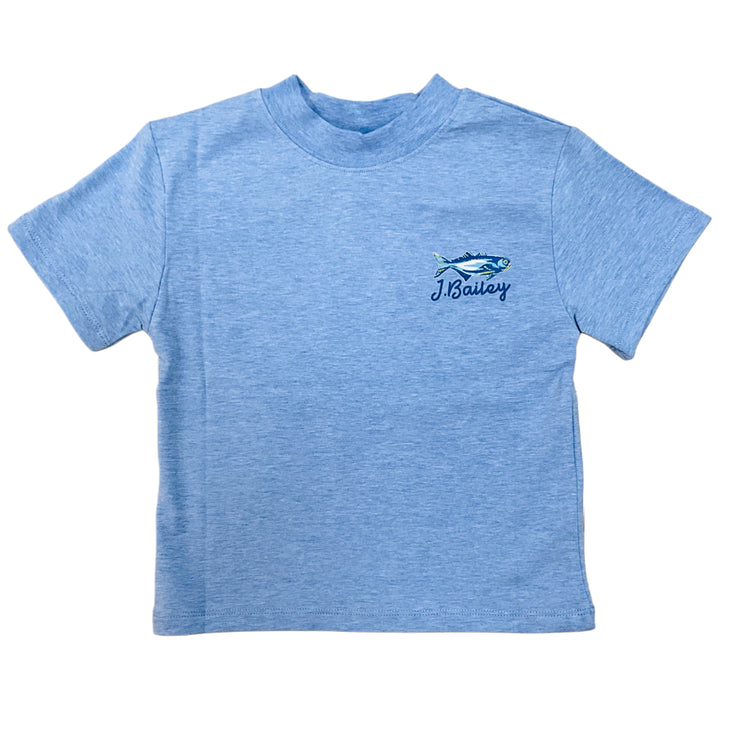 H. Blue Fish Logo Tee BB 25