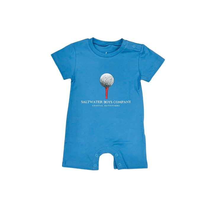 Parisian Blue Golf Ball Romper