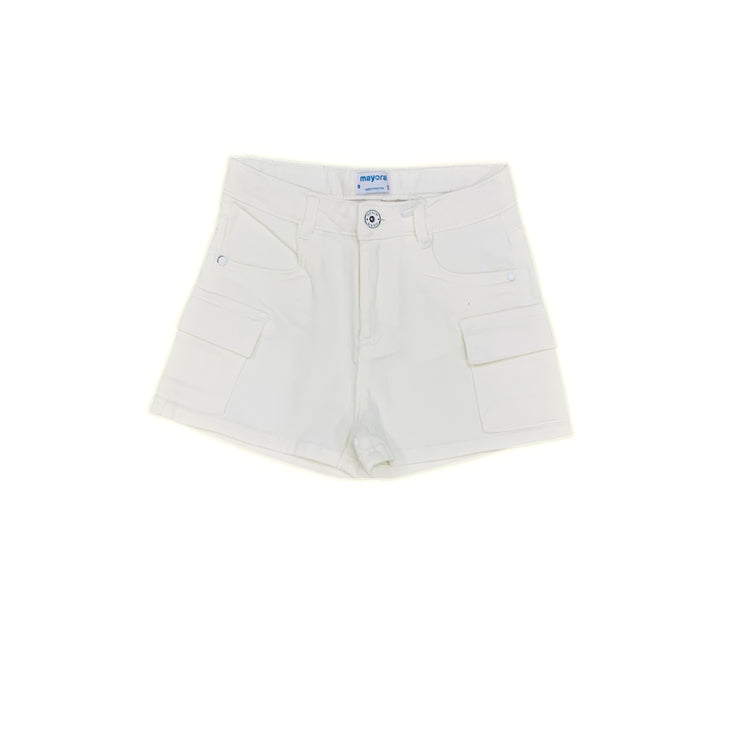 Natural Twill Cargo Shorts